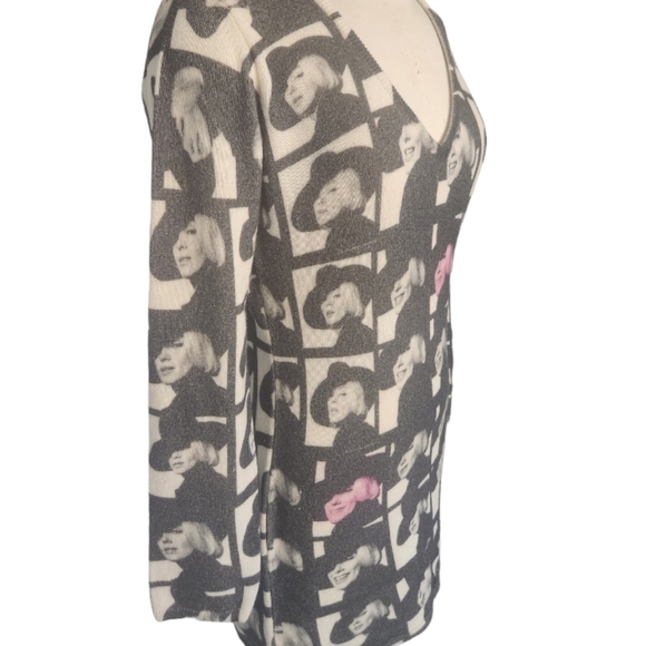 Blue Area " Marilyn Monroe " 100% Cashmere Tunic Sweater/ Dress - Picture 8 of 8